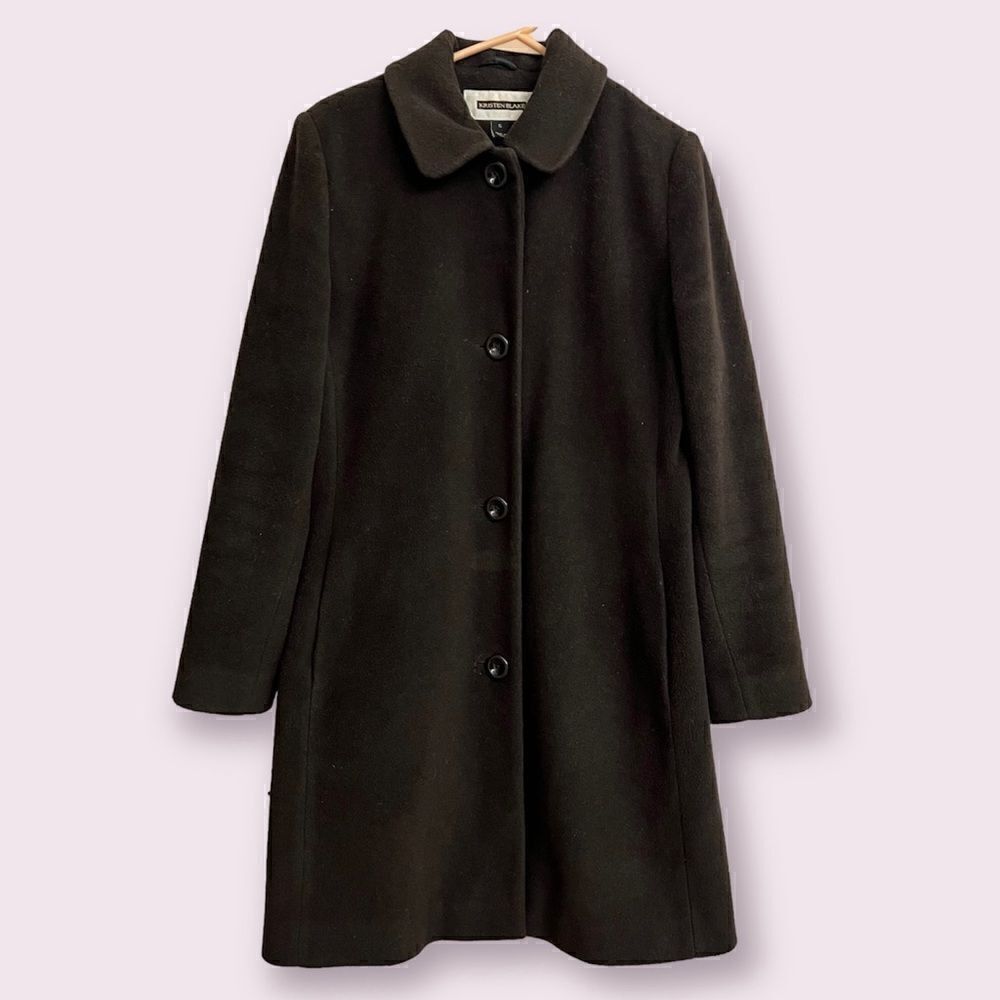 Kristen Blake Studio Collection Brown Long Trench Coat Small